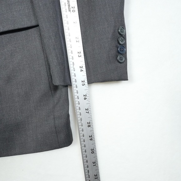 Brooks Brothers Blazer Men's Sz 42R Super 110s Worsted Wool Jacket Dark Charcoal - Picture 10 of 12
